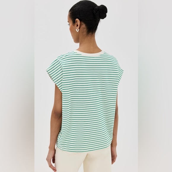 Pistola TRINA MUSCLE TEE - VERT STRIPE - green - small - Picture 4 of 9